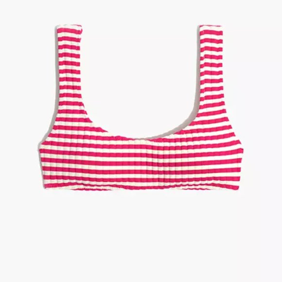 NWT Solid & Striped Elle Stripe Rib Bikini Top - Picture 6 of 12
